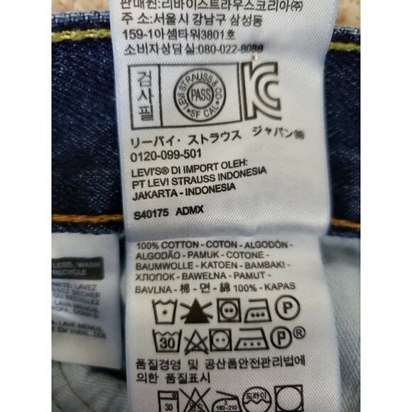 Levi's 505 ~Men's Size 36/30~ Blue Denim REGULAR Fit Straight Leg Jeans Cotton. - Picture 12 of 12